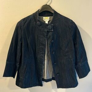 NWOT Talbots women’s petites stretch jean jacket size 8P